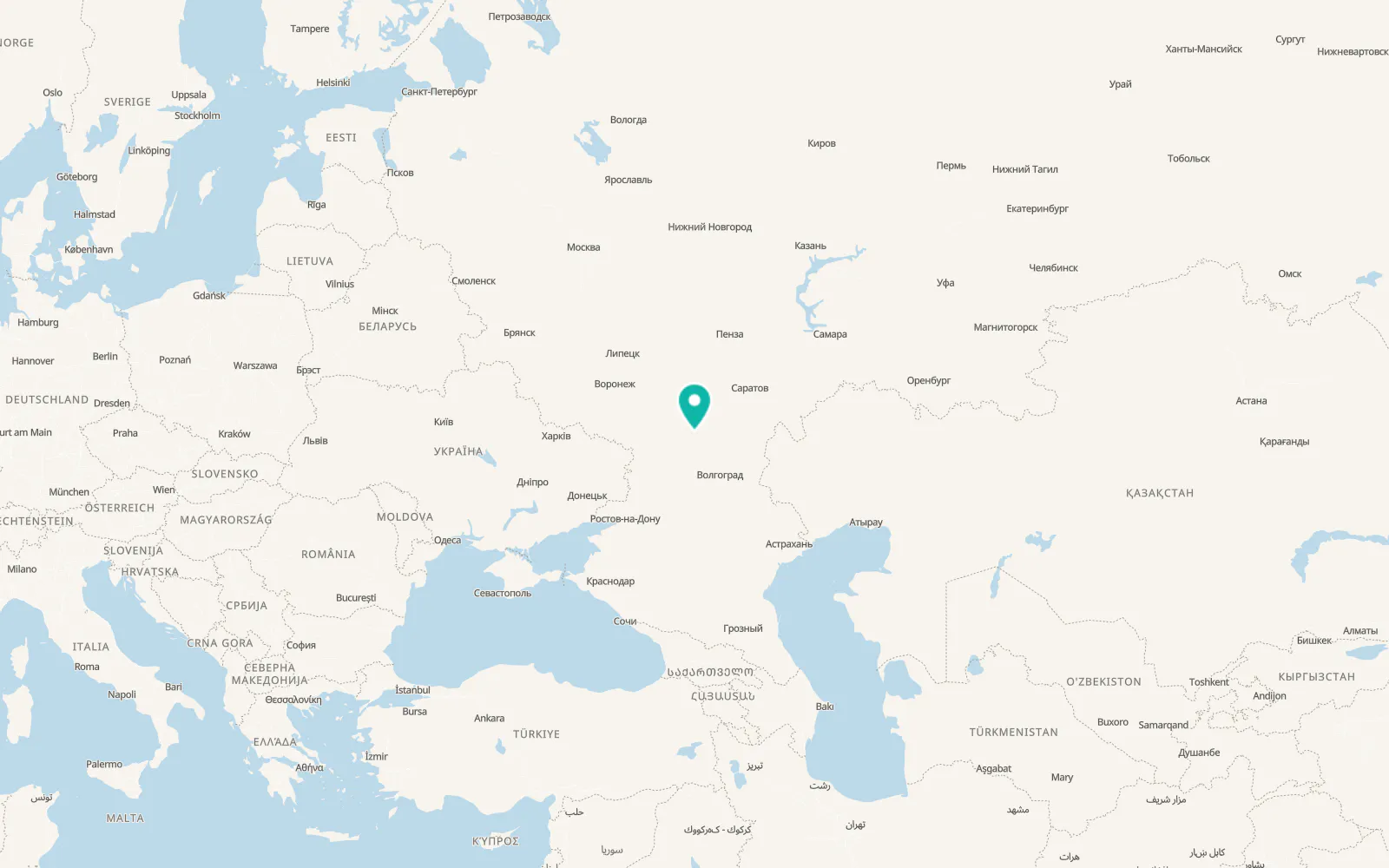 Map of Mikhaylovka