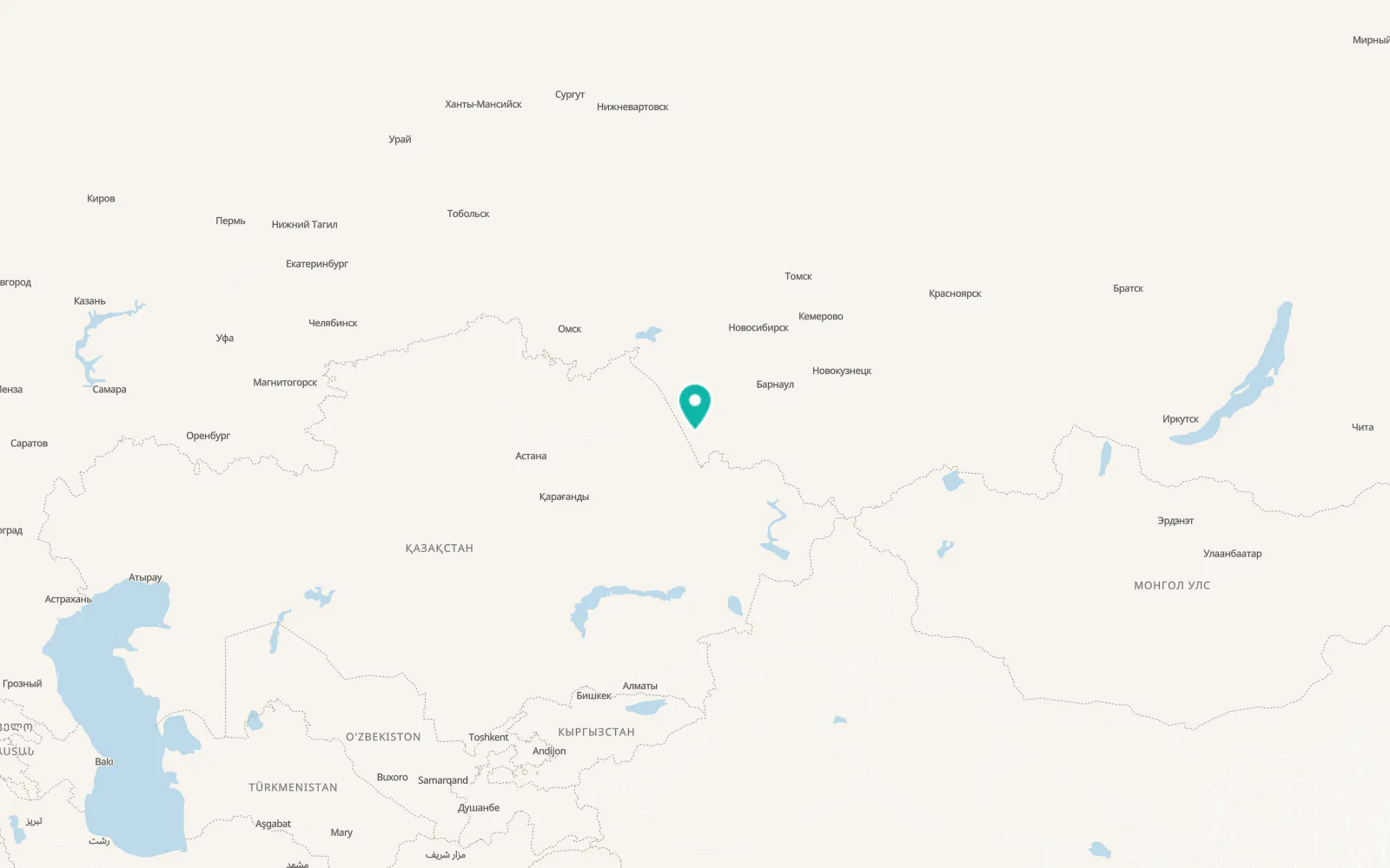 Map of Mikhaylovskoye
