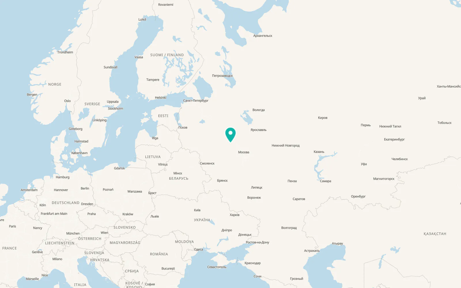 Map of Mikulino