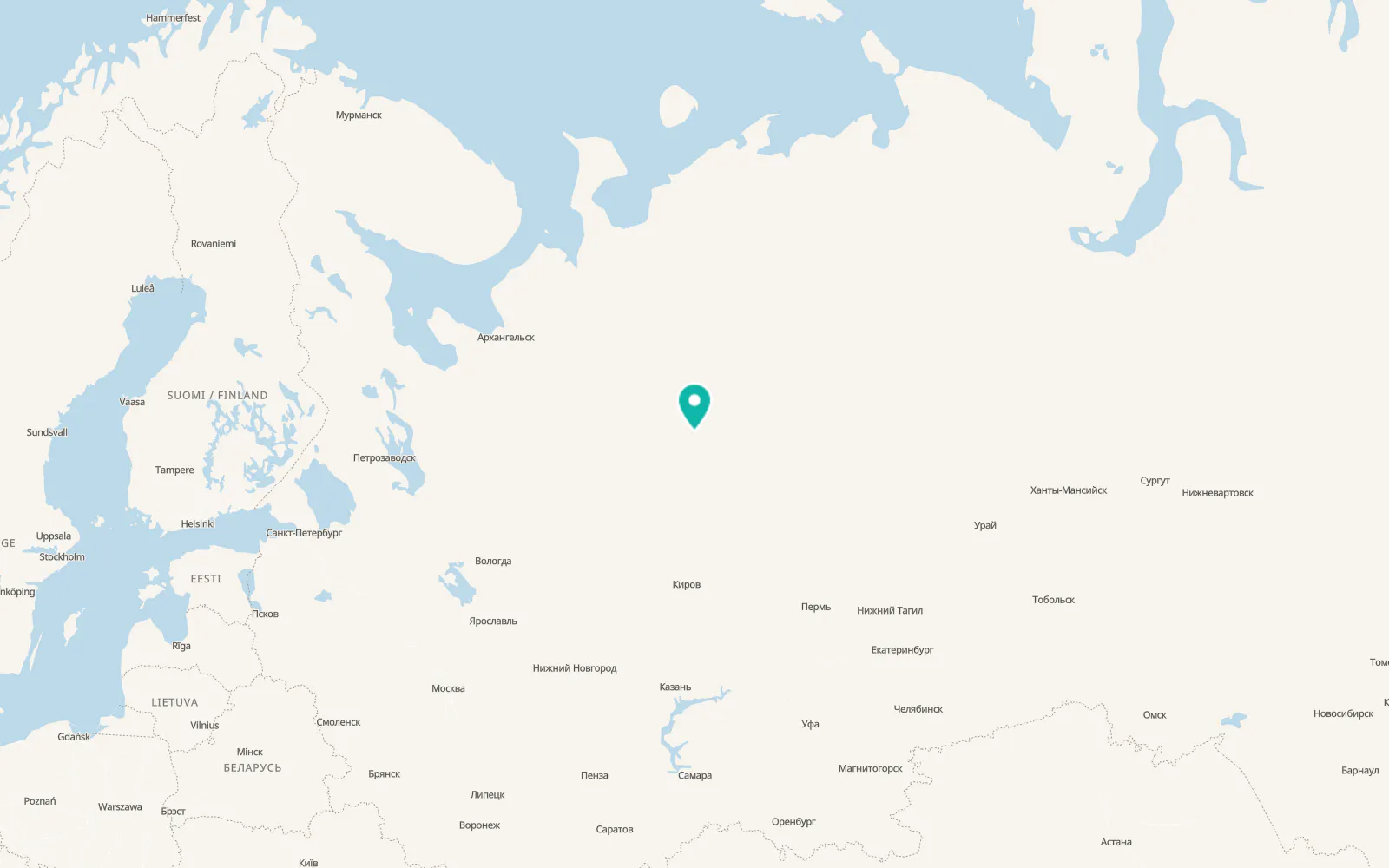 Map of Mikun’