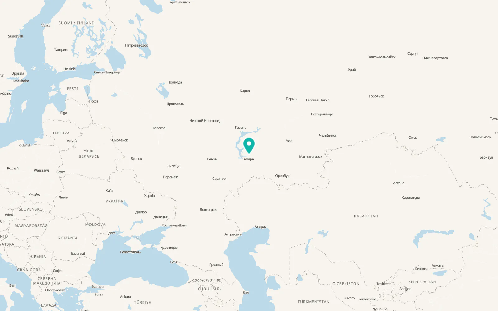 Map of Mirnyy