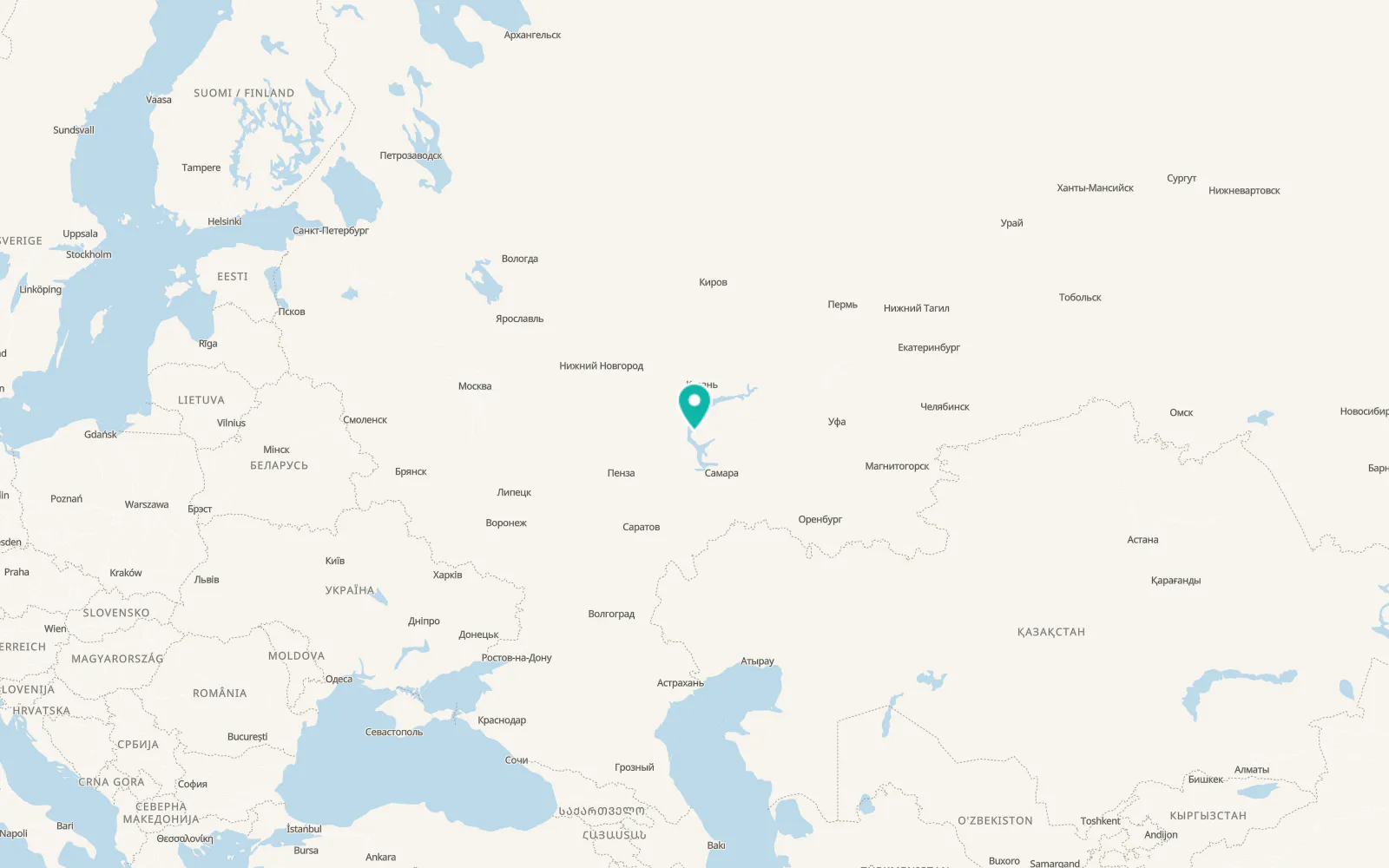 Map of Mirnyy
