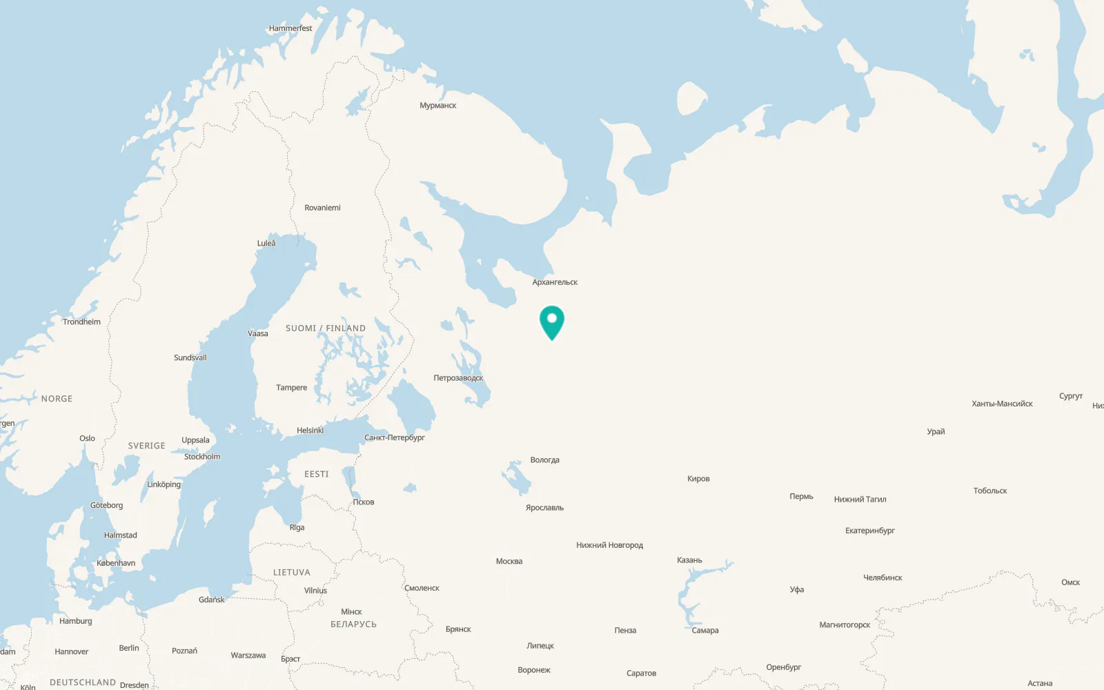 Map of Mirnyy