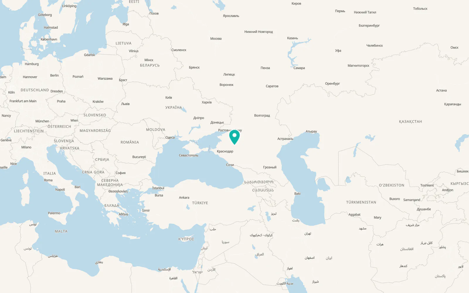 Map of Mirskoy