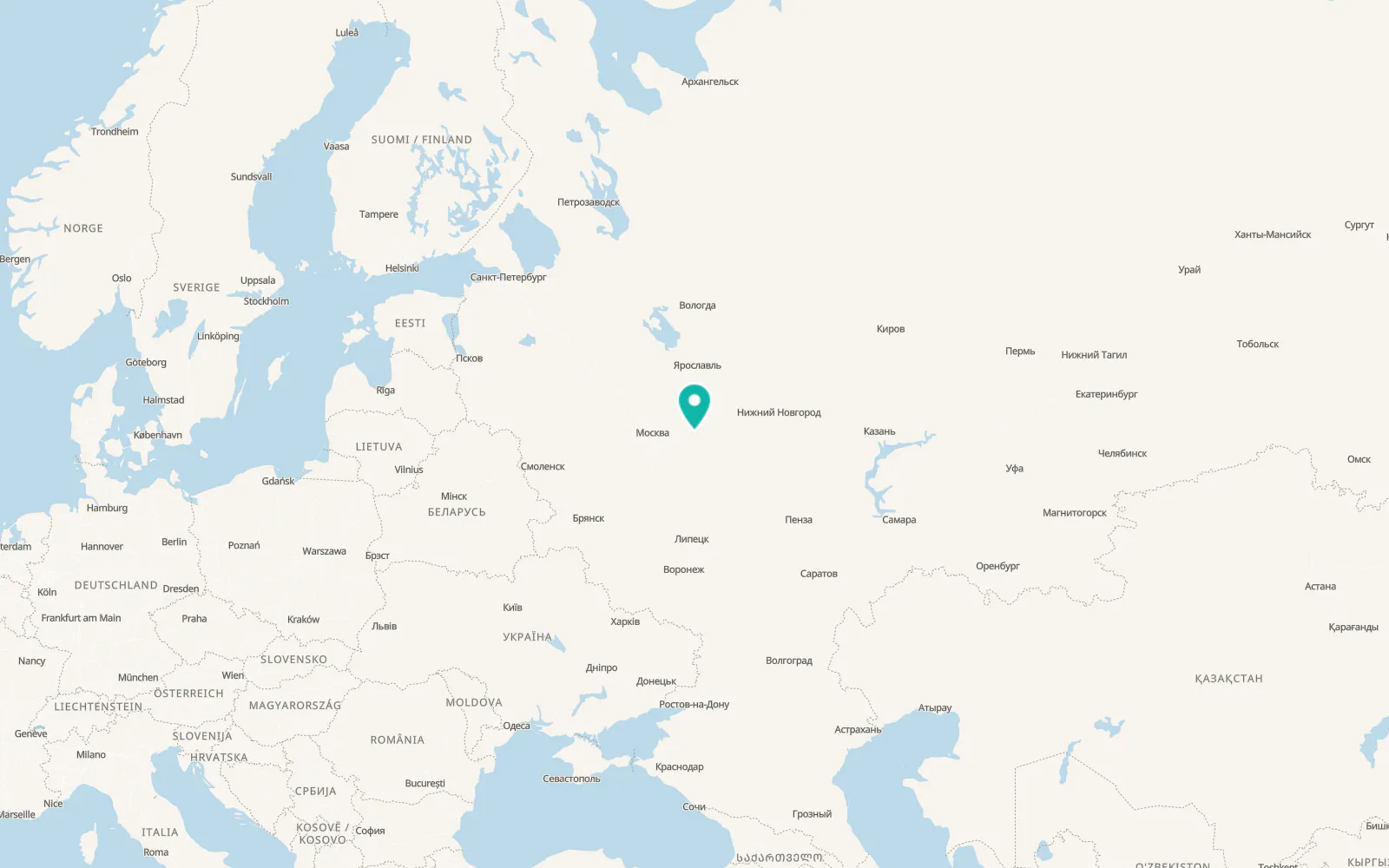 Map of Misheronskiy