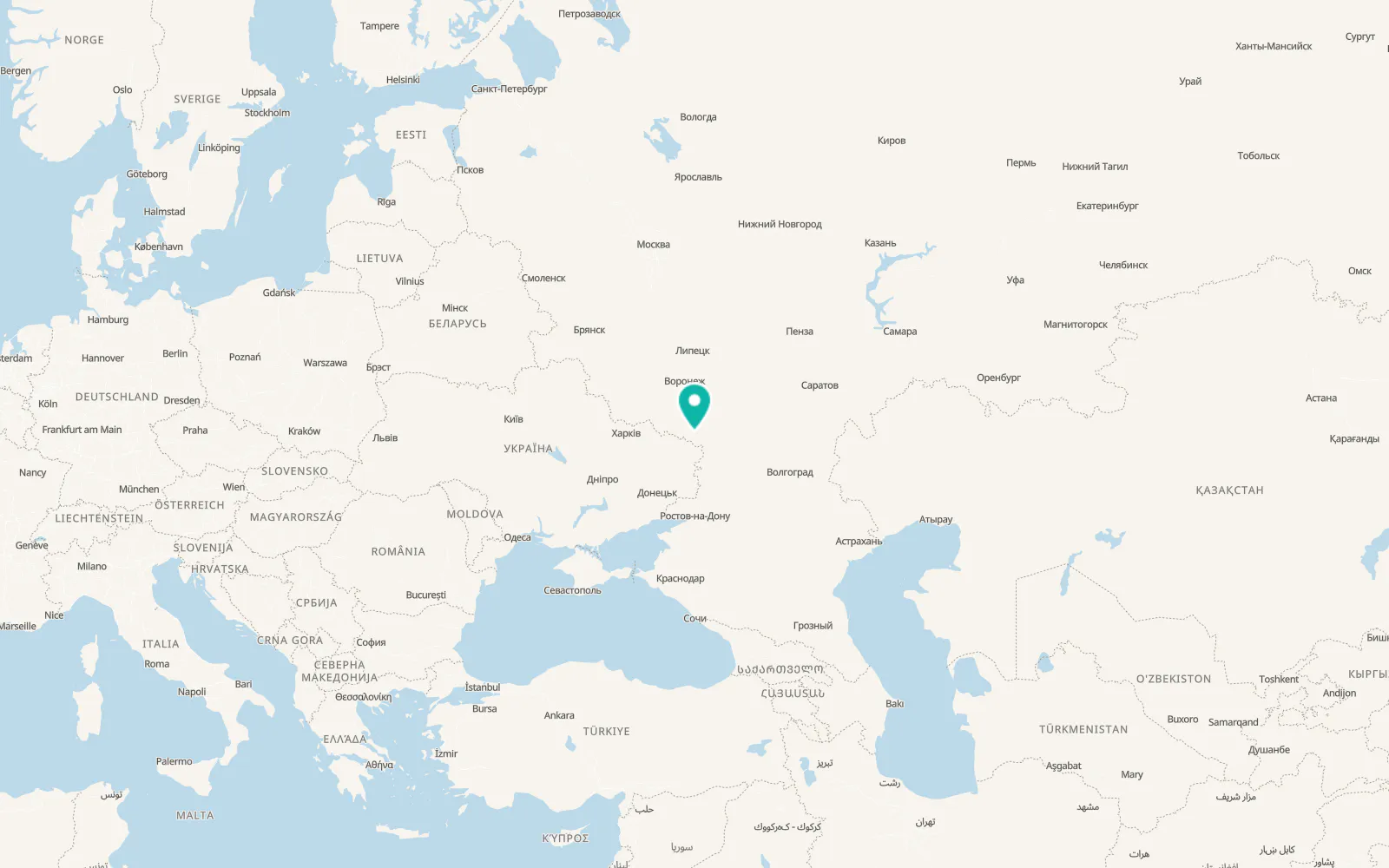 Map of Mitrofanovka