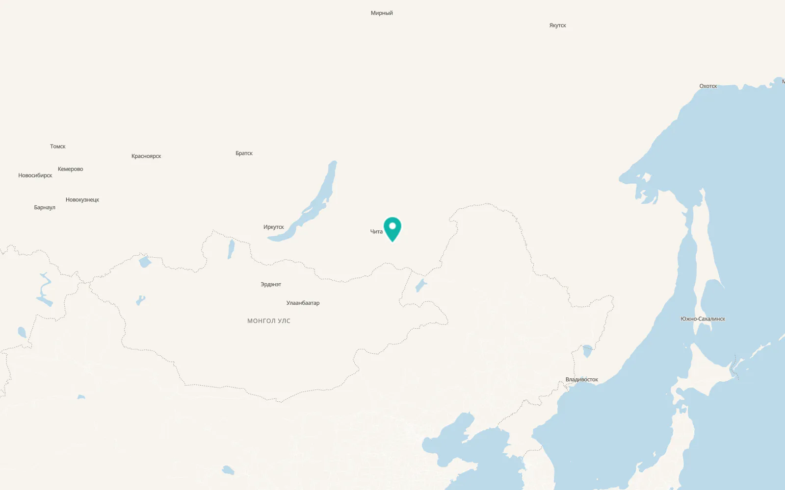 Map of Mogoytuy