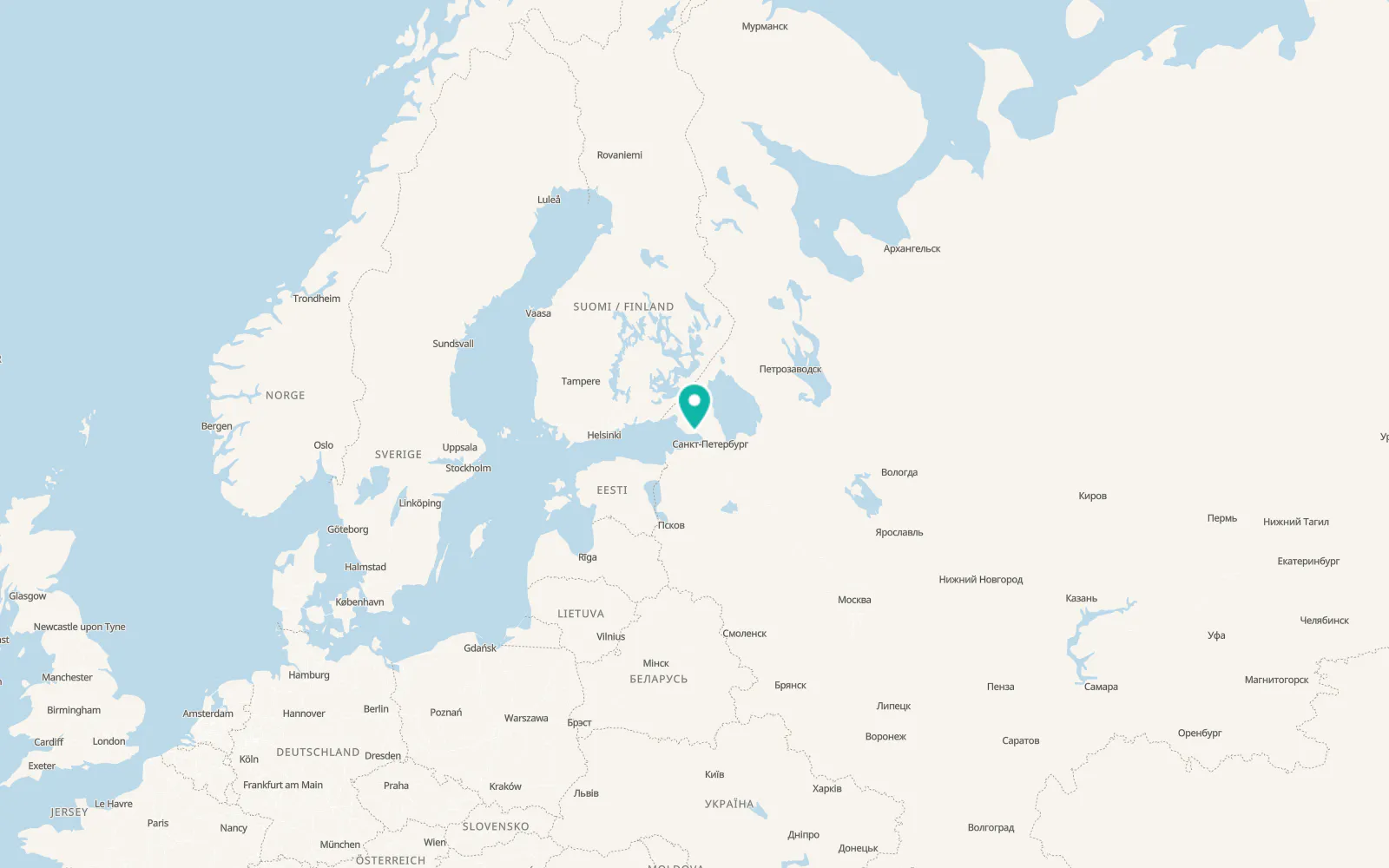 Map of Molodezhnoye