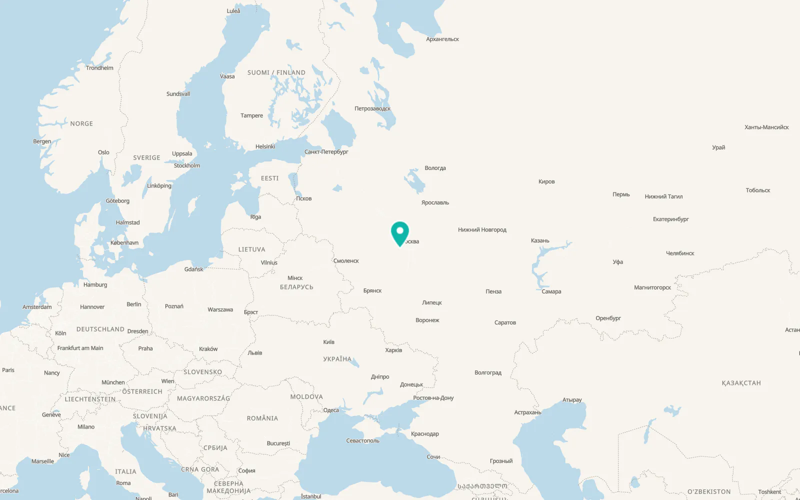 Map of Molodëzhnyy