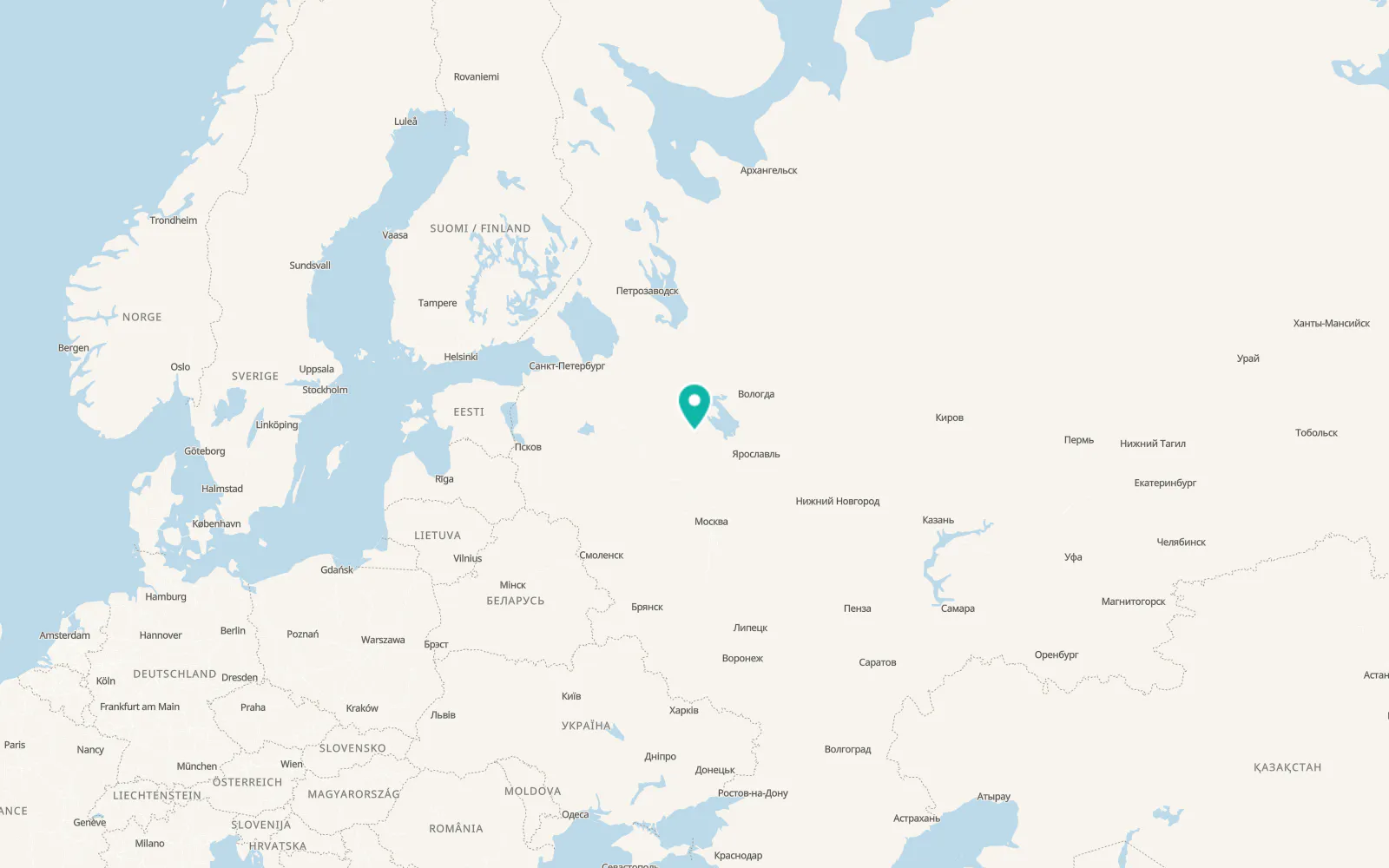 Map of Molokovo