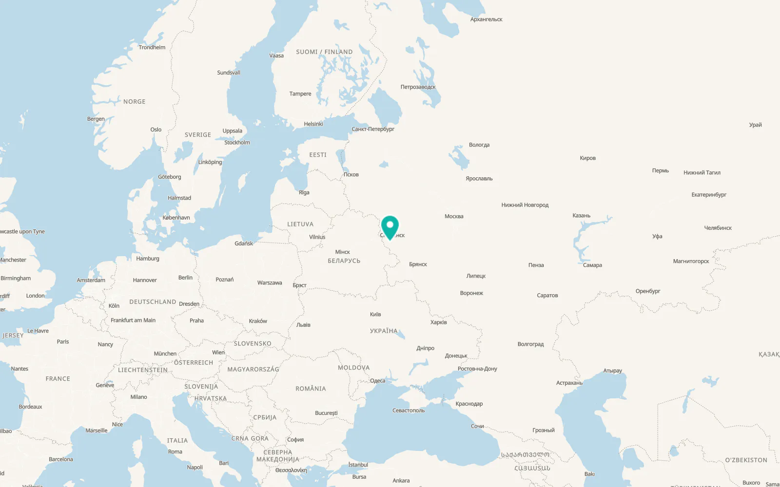 Map of Monastyrshchina