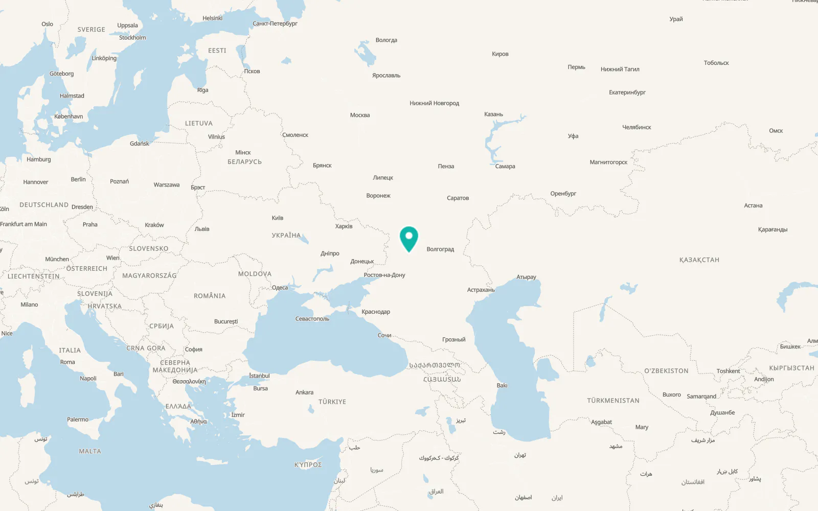 Map of Morozovsk