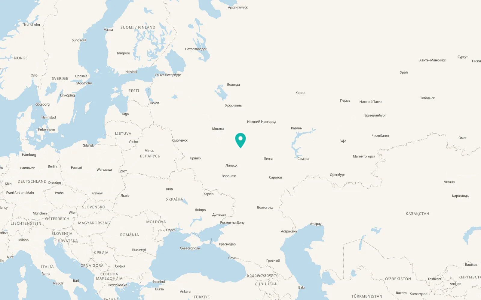 Map of Morozovy-Borki