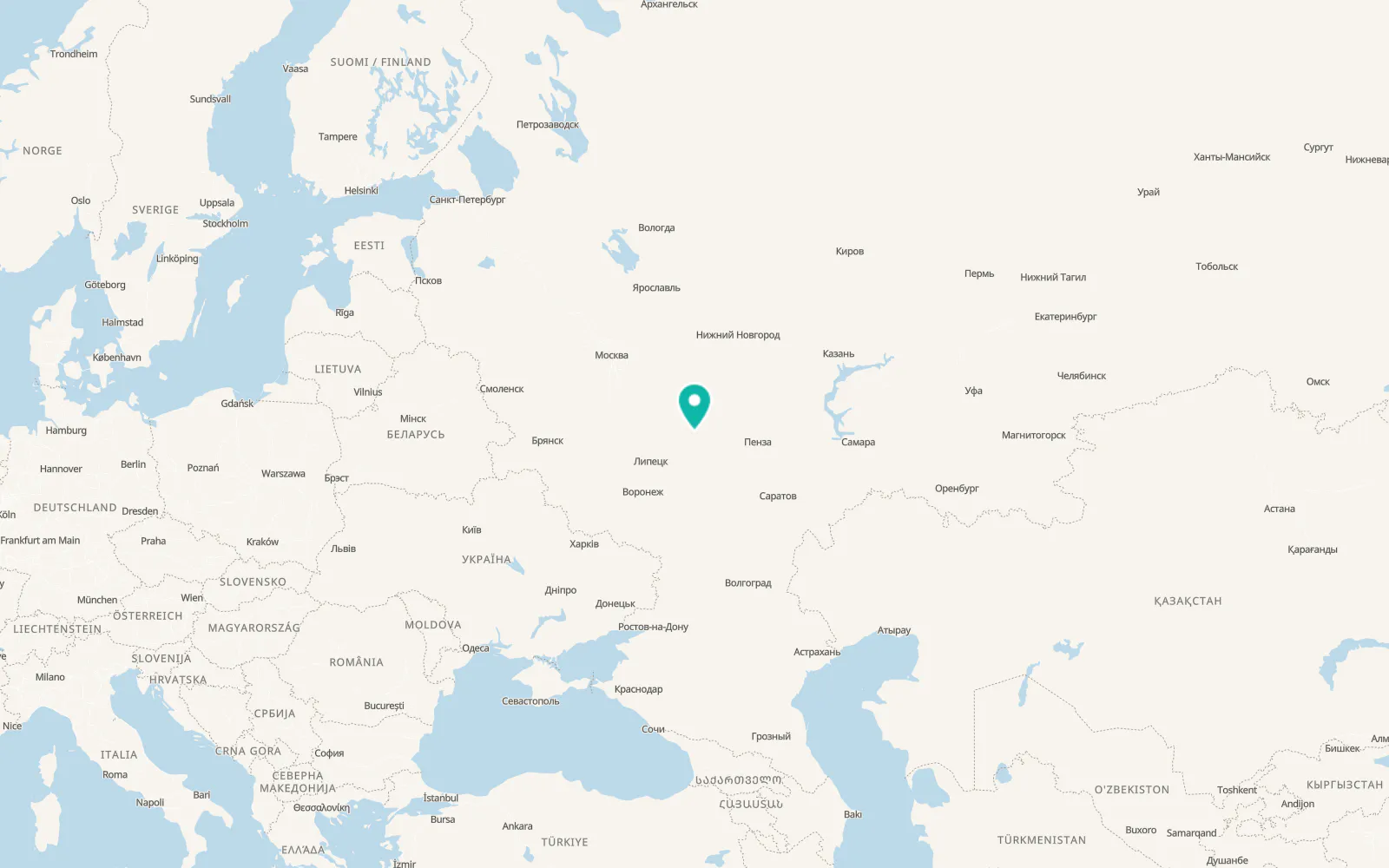 Map of Morshansk