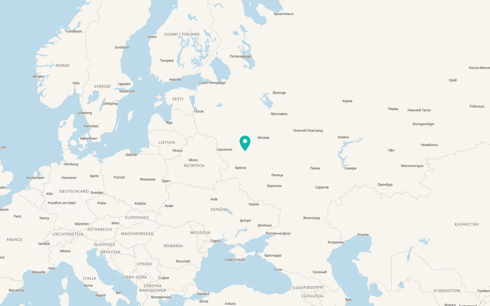 Map of Mosal’sk