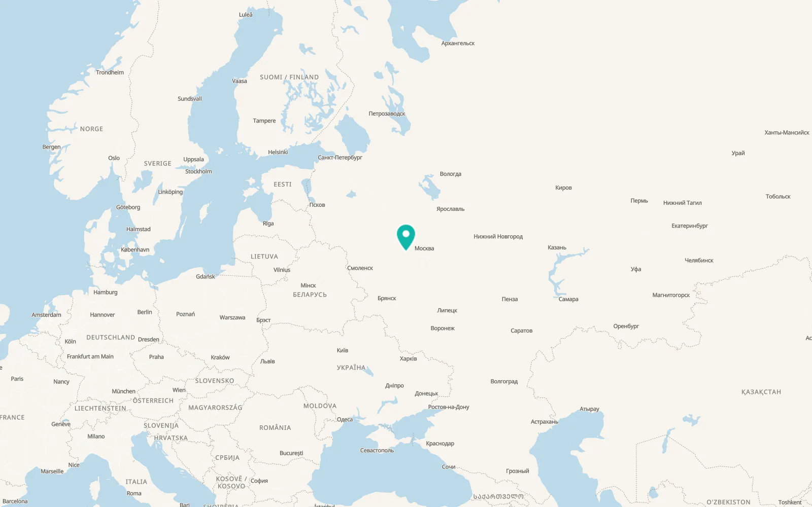 Map of Mozhaysk