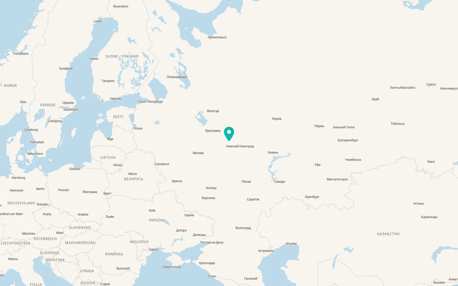 Map of Mugreyevskiy