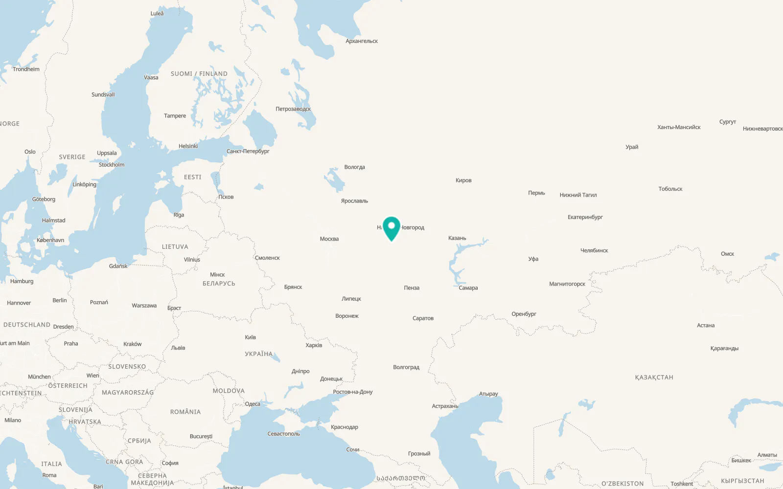 Map of Mukhtolovo