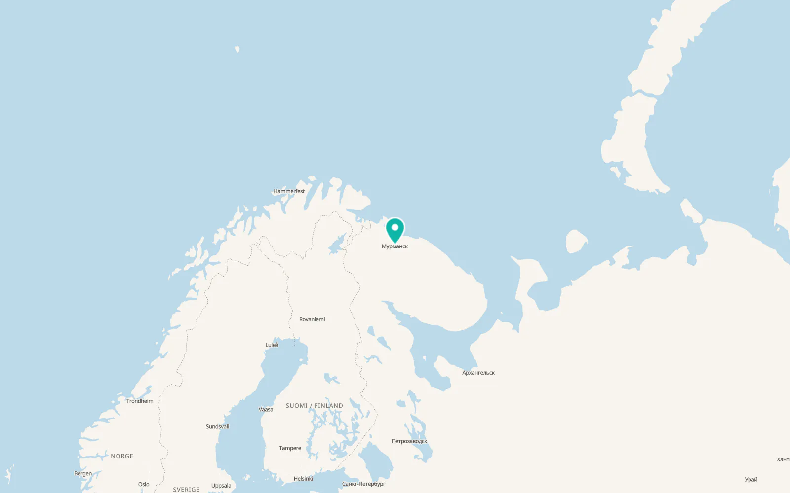 Map of Murmansk