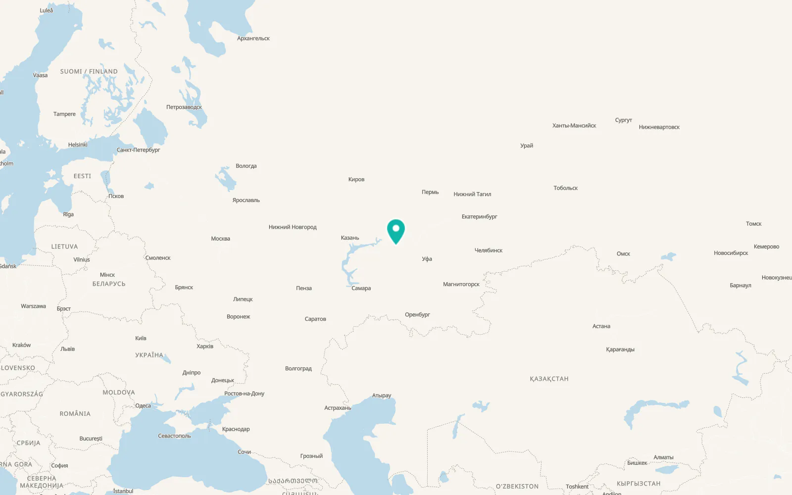 Map of Muslyumovo