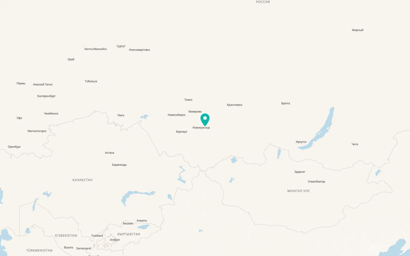Map of Myski