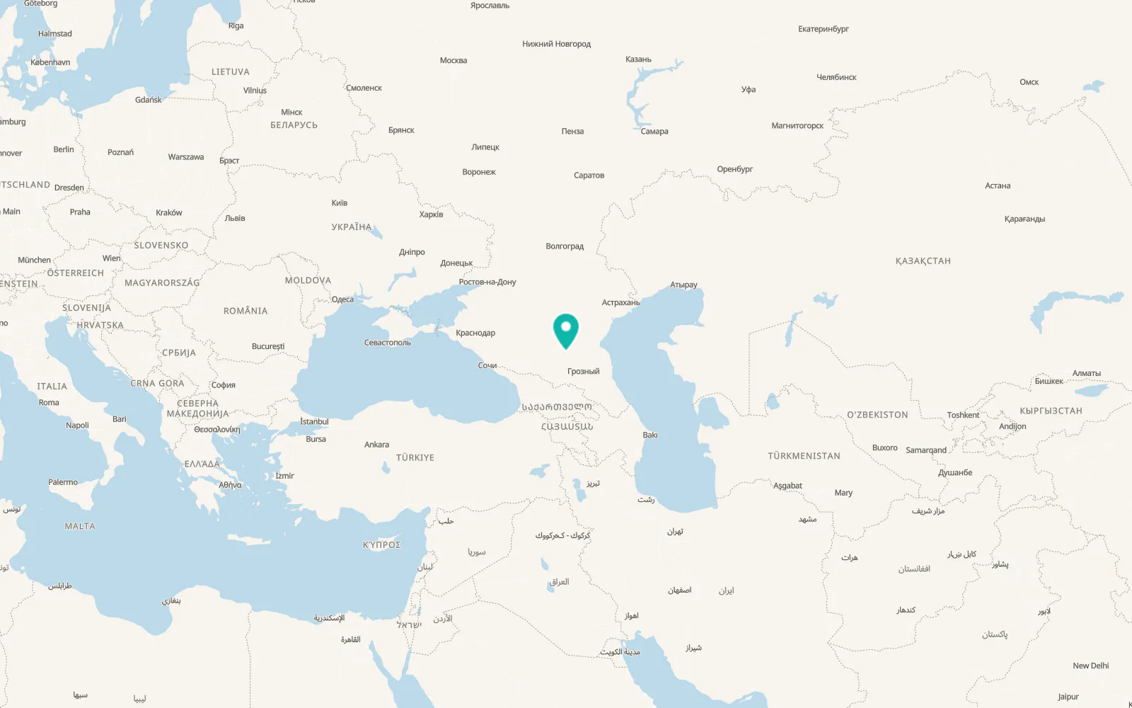 Map of Nadezhda