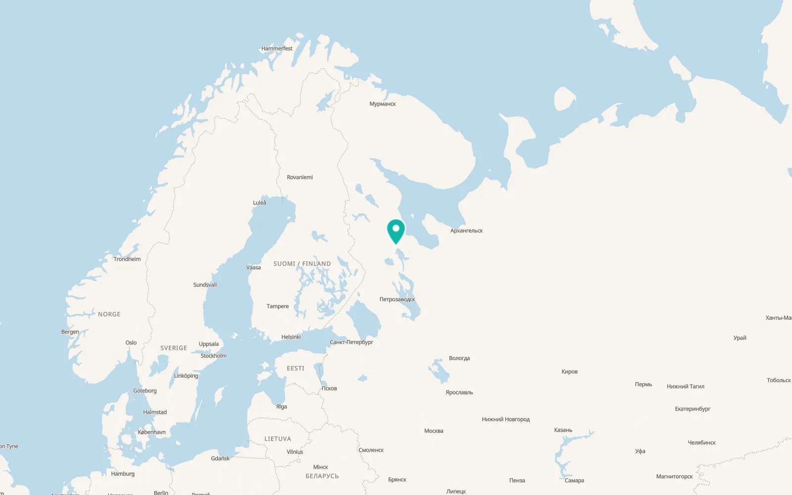 Map of Nadvoitsy