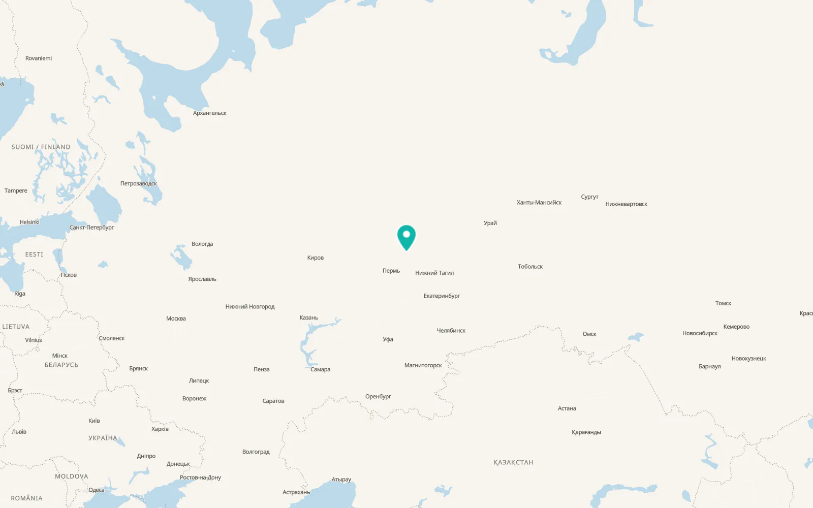Map of Nagornskiy