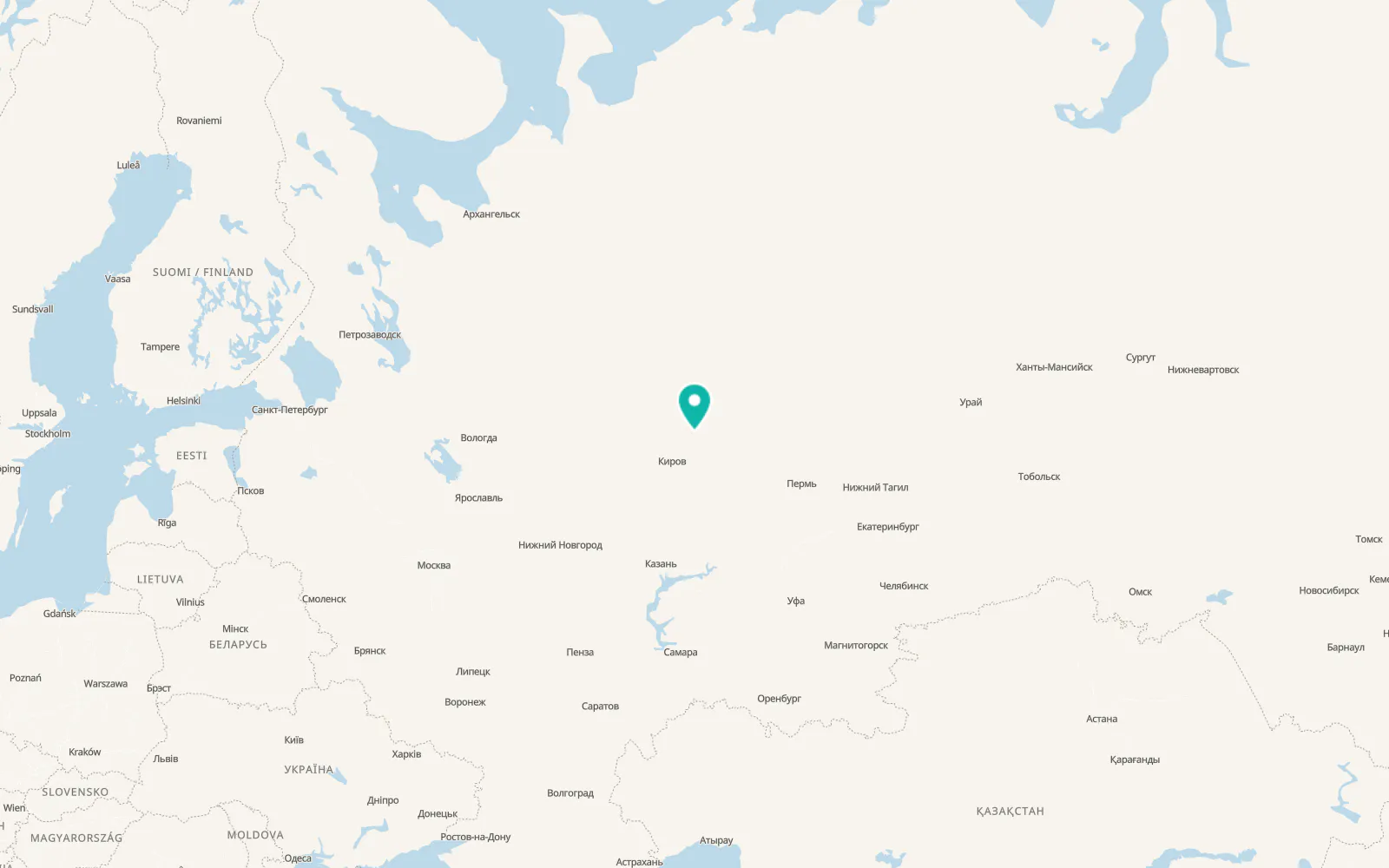 Map of Nagorsk