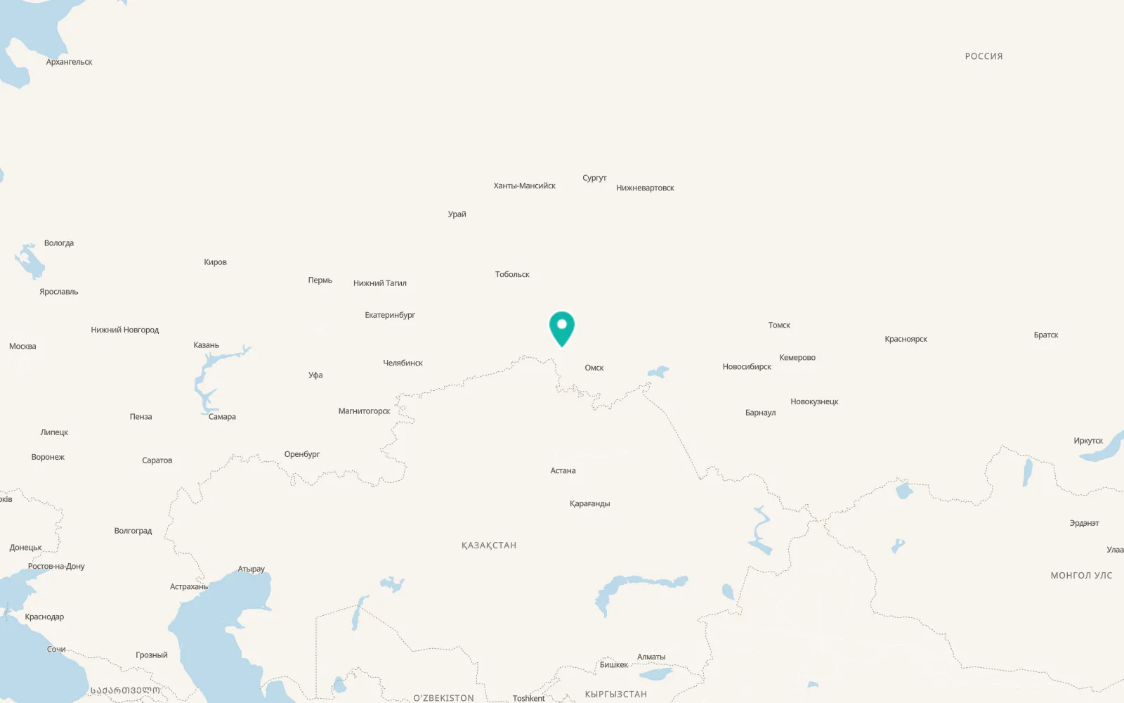 Map of Nazyvayevsk