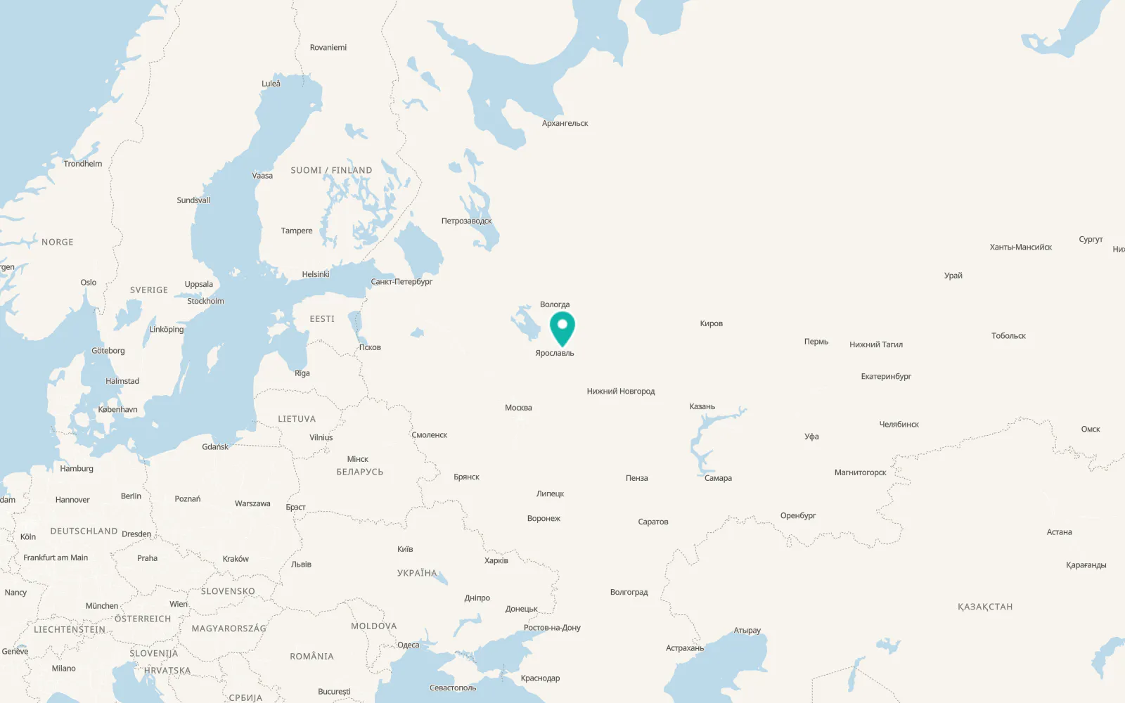 Map of Nekrasovskoye