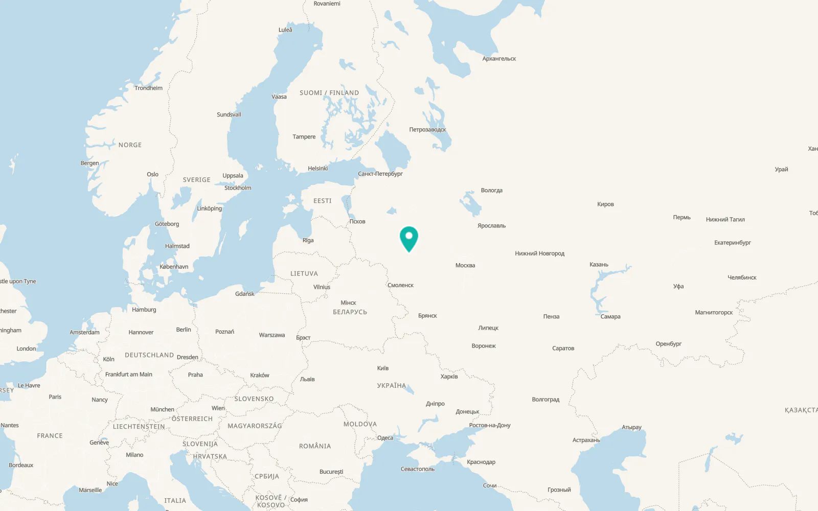 Map of Nelidovo