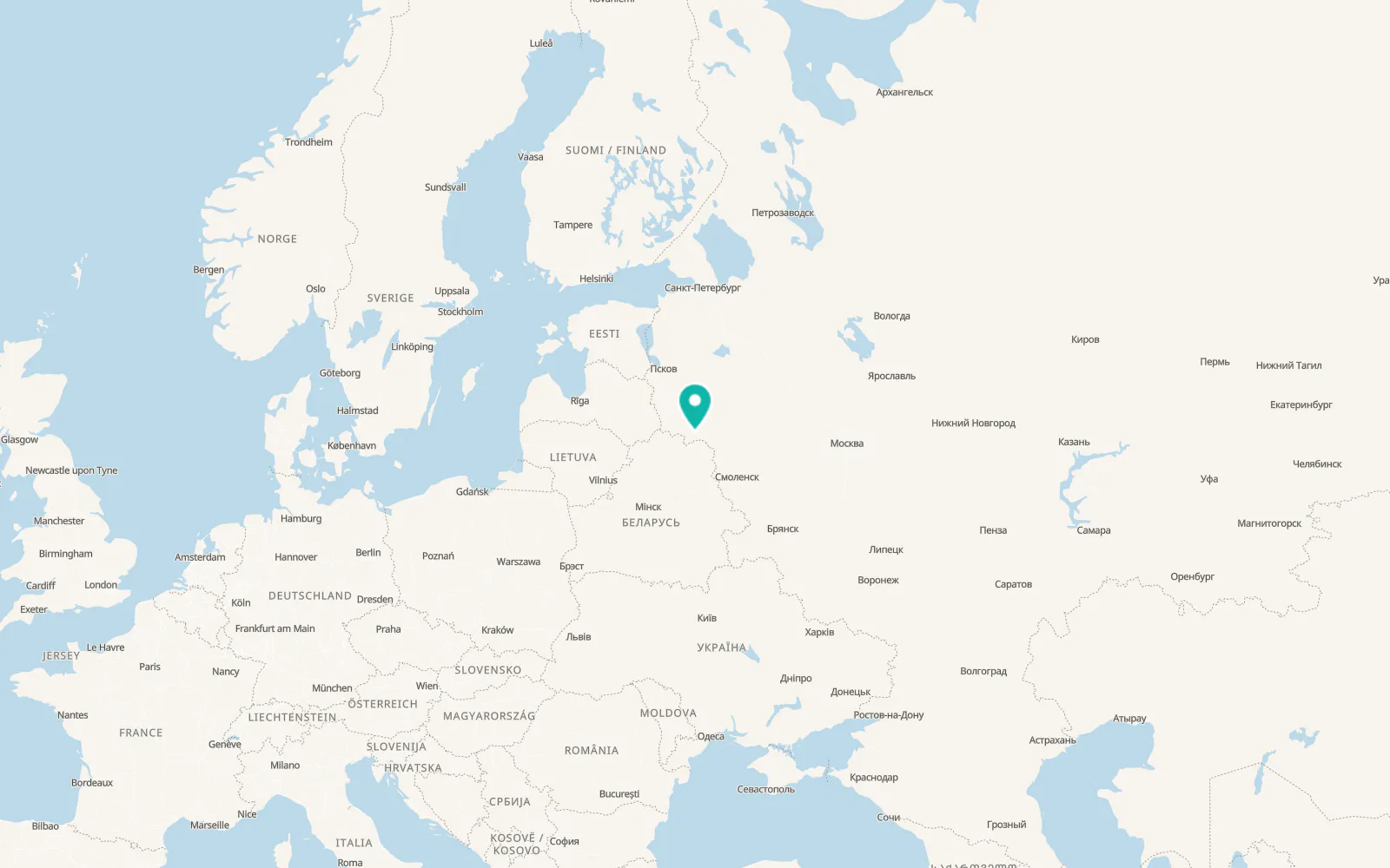 Map of Nevel’