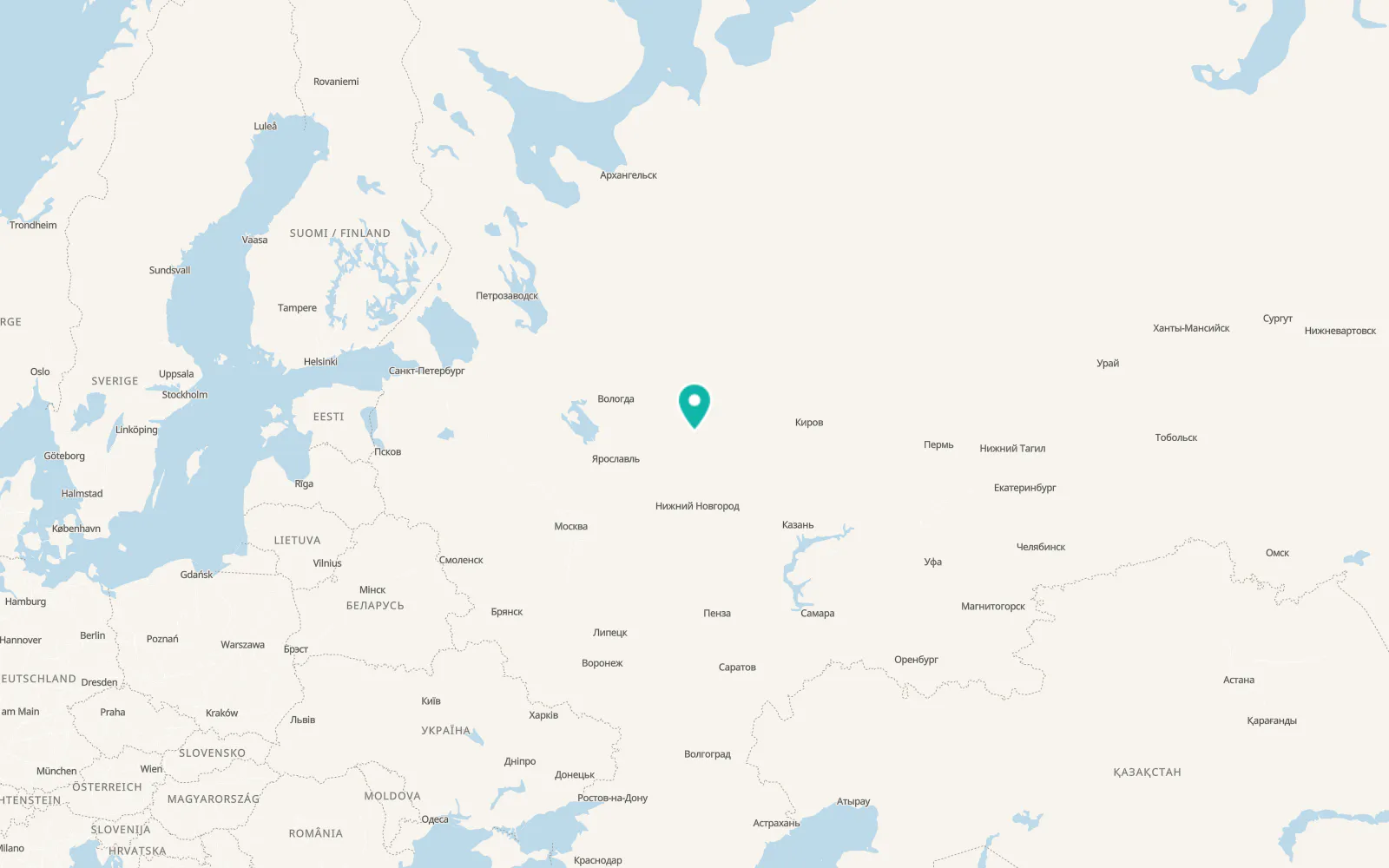 Map of Neya