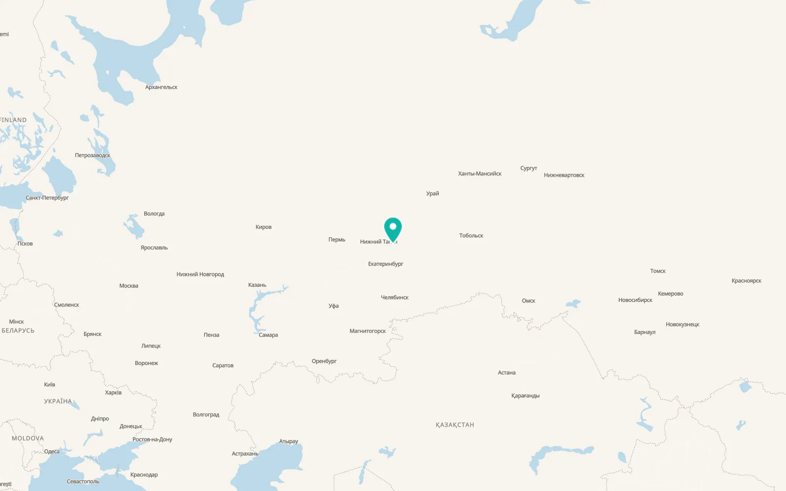 Map of Neyvo-Shaytanskiy