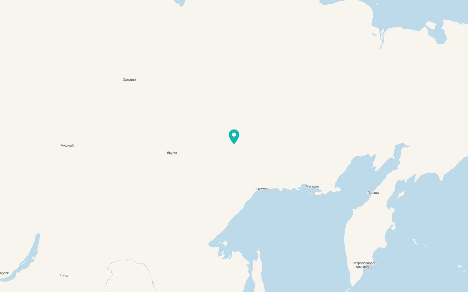 Map of Nezhdaninskoe