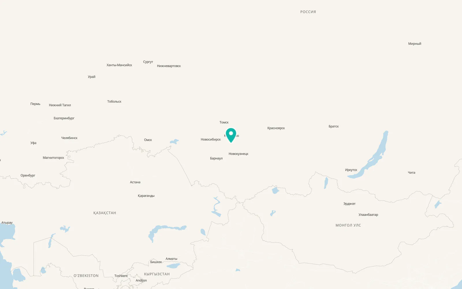 Map of Nikitinskiy