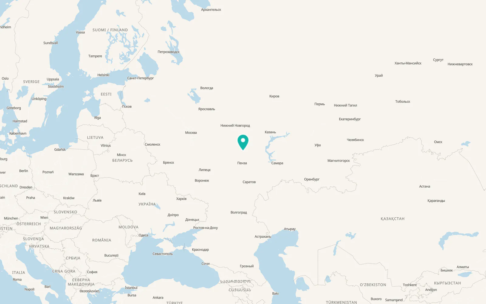 Map of Nikolayevka
