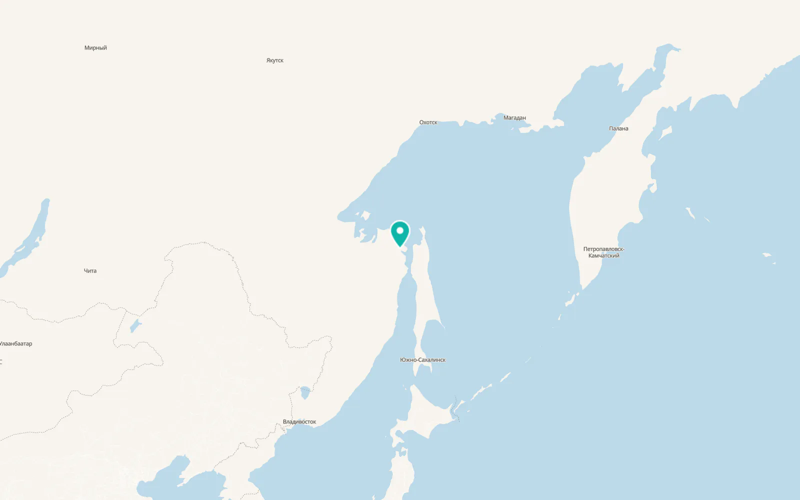 Map of Nikolayevsk-on-Amure