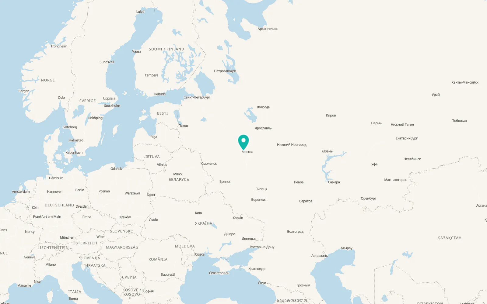 Map of Nikolina Gora