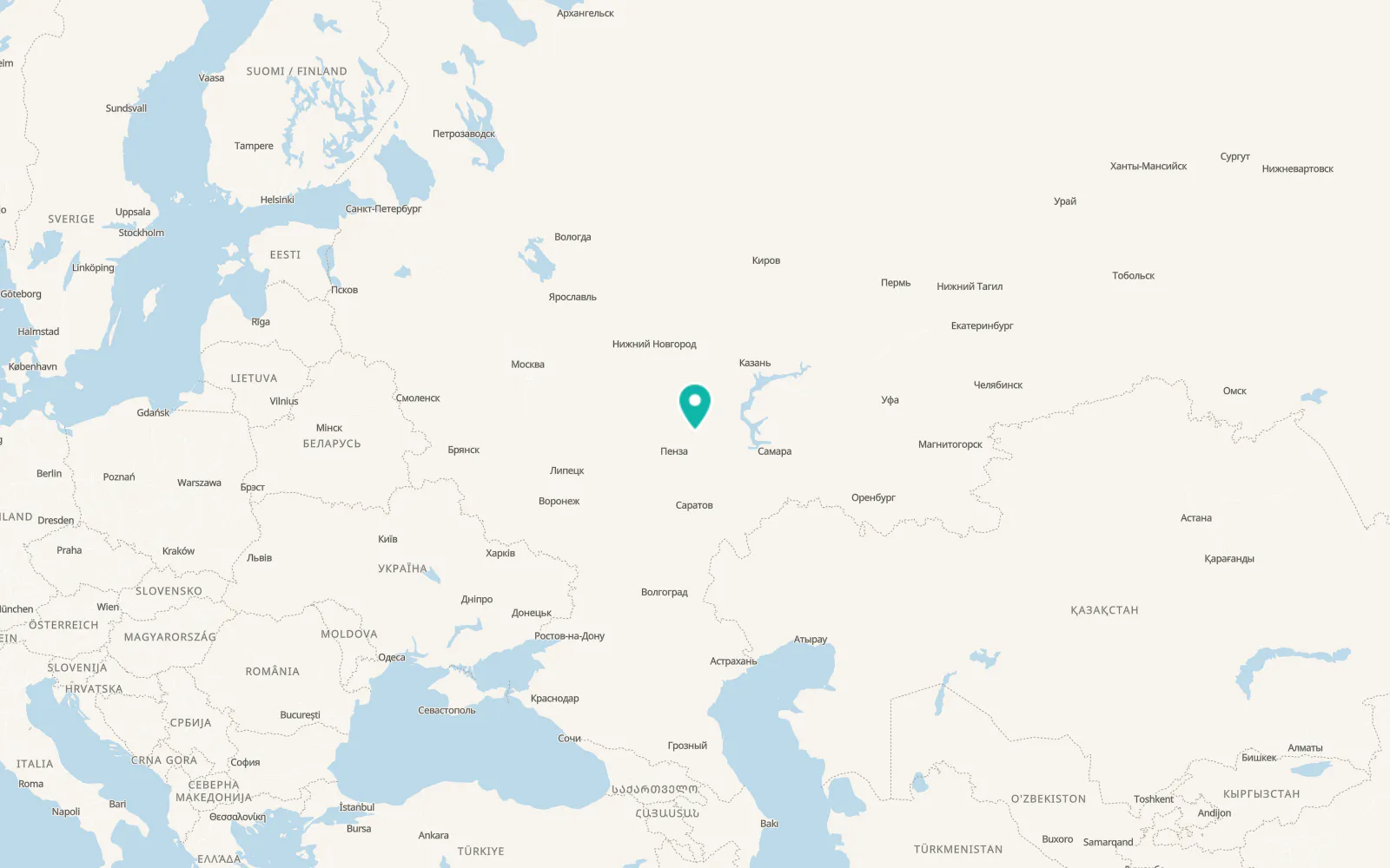 Map of Nikol’sk
