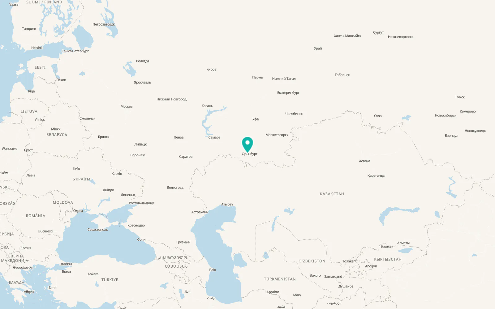 Map of Nizhnepavlovka