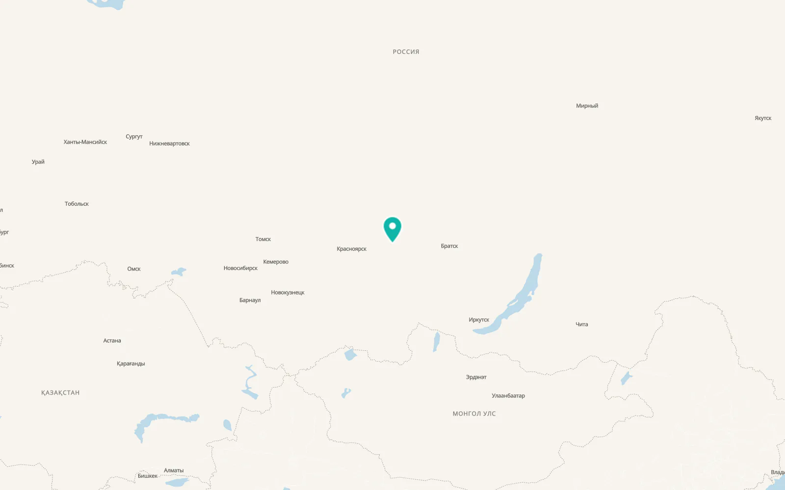 Map of Nizhniy Ingash