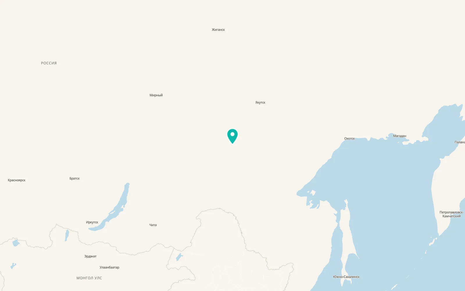 Map of Nizhniy Kuranakh