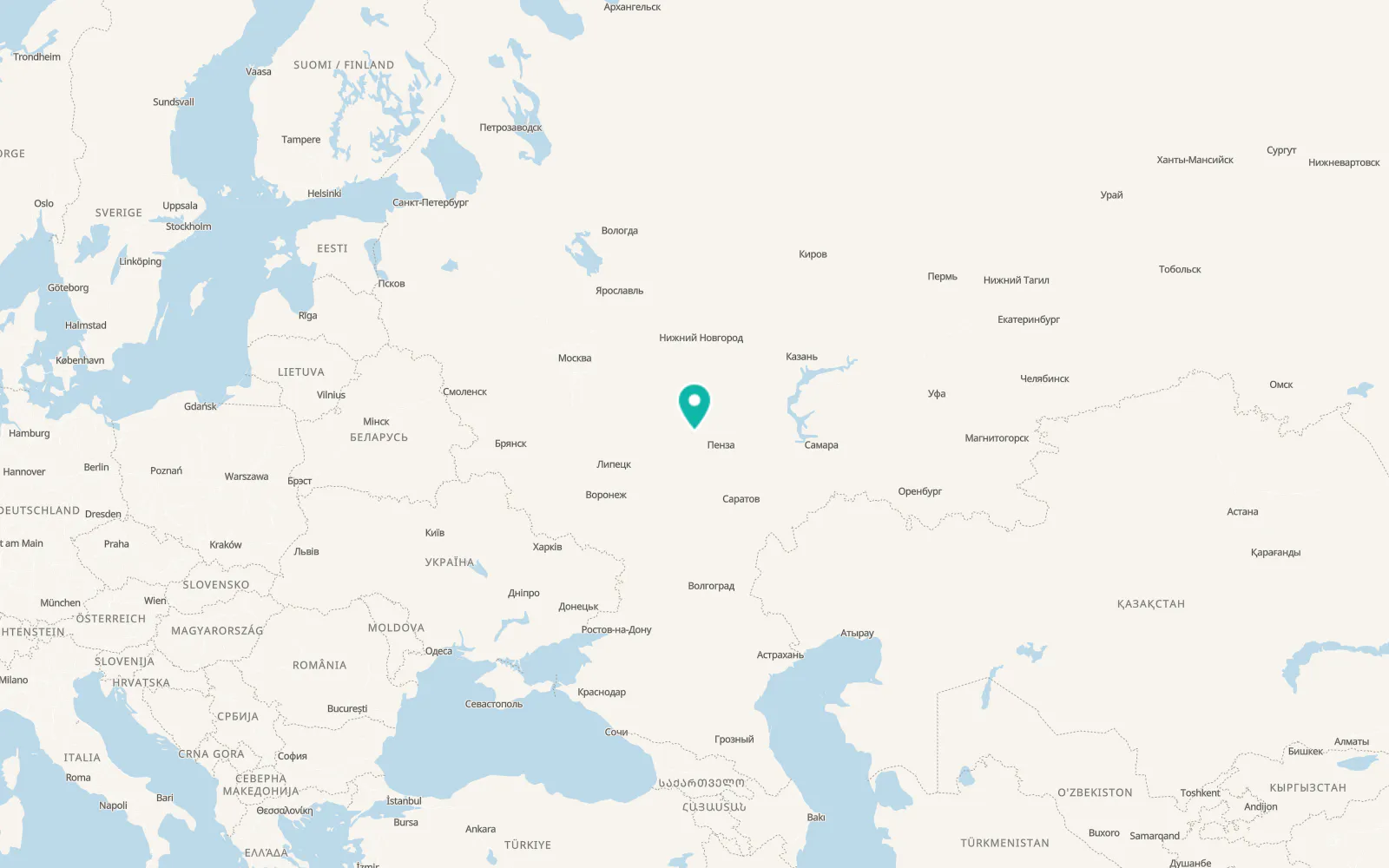 Map of Nizhniy Lomov
