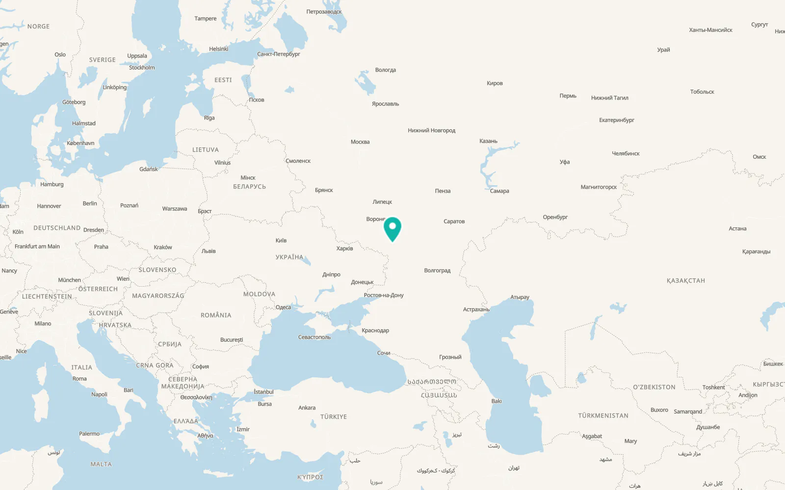 Map of Nizhniy Mamon