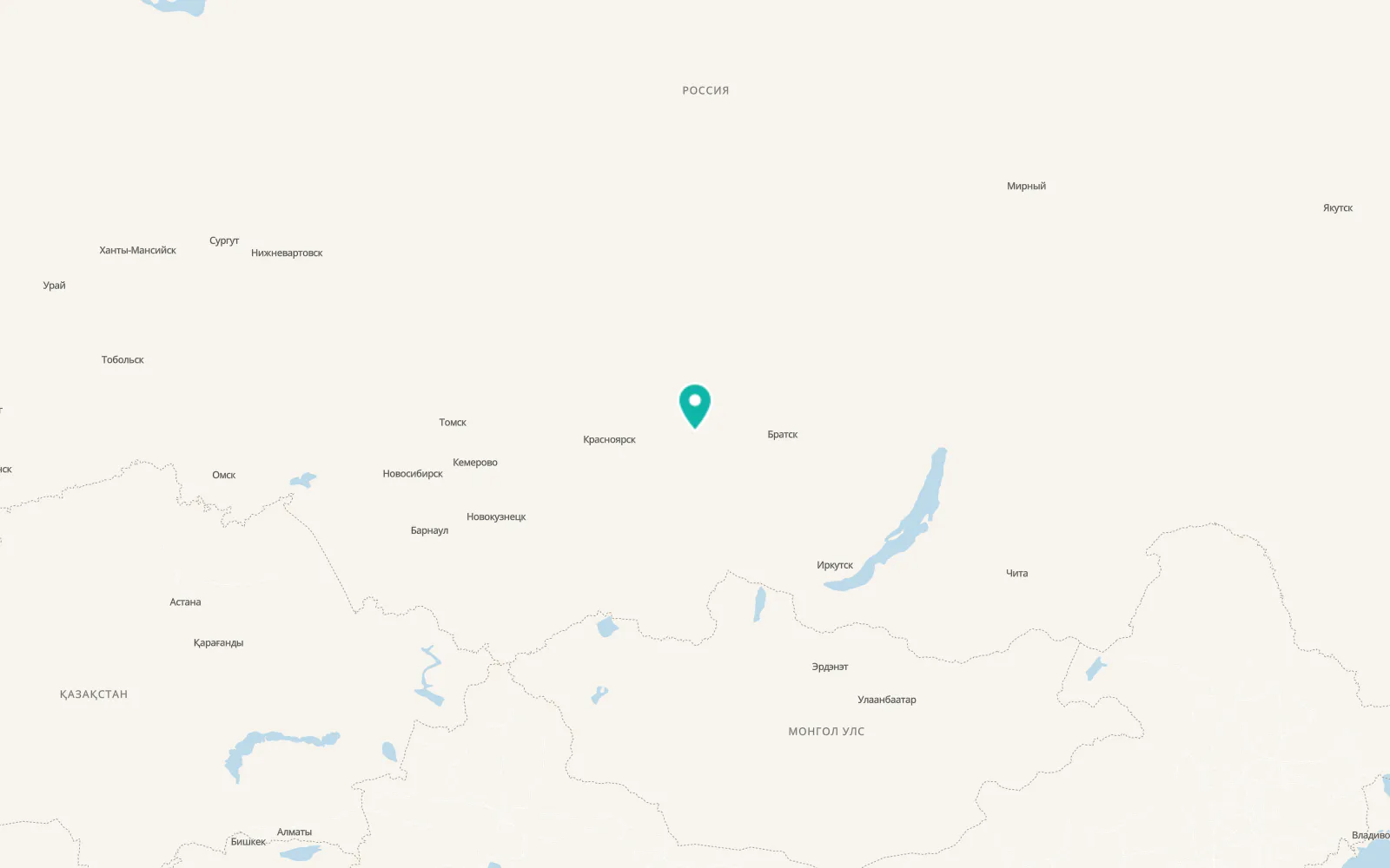 Map of Nizhnyaya Poyma