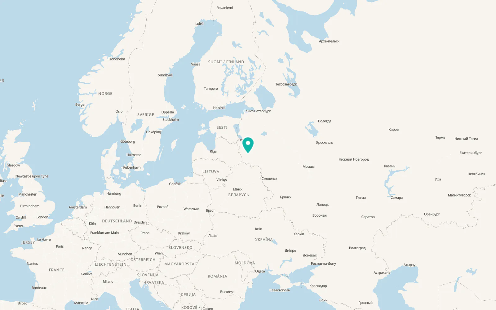 Map of Norkino