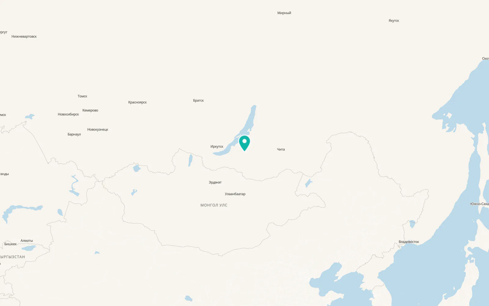 Map of Novaya Bryan’