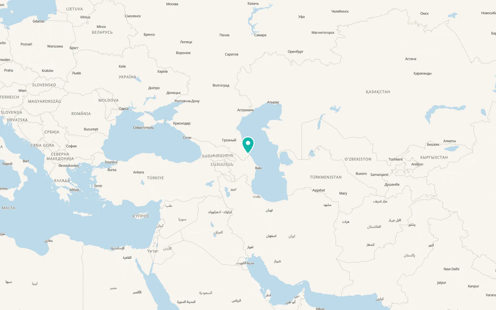 Map of Novaya Maka